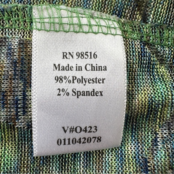 Coldwater  Creek surplice top with long sleeves, faux wrap with side tie, knit - Picture 9 of 10